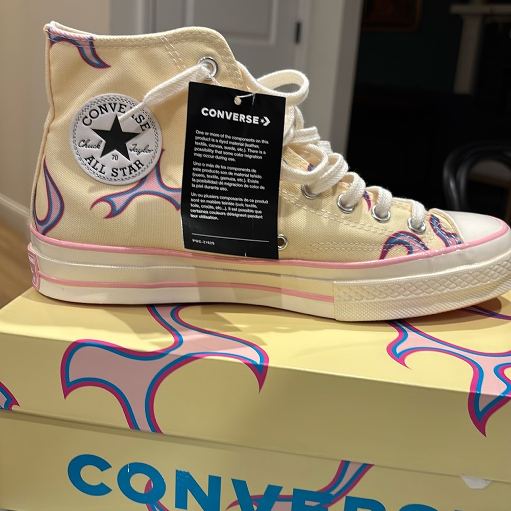 Golf Le Fleur x Chuck 70 High 'Flame - Pastel Yellow